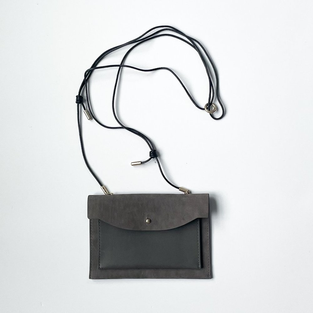 Brand New Skagen Leather and Nubuck Mini Wallet on a string